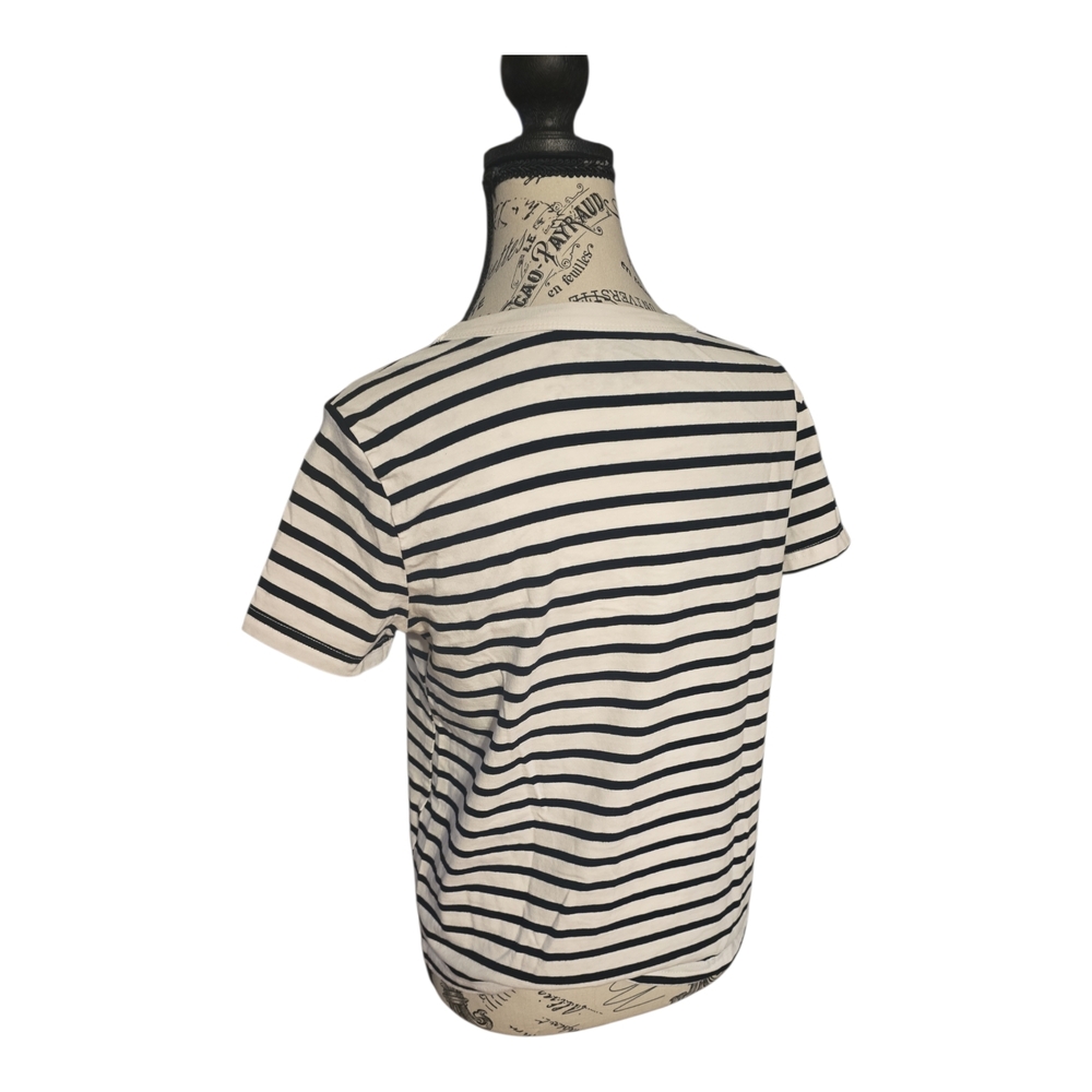 SHEIN Monochrome Striped Tee - Picture 2 of 4